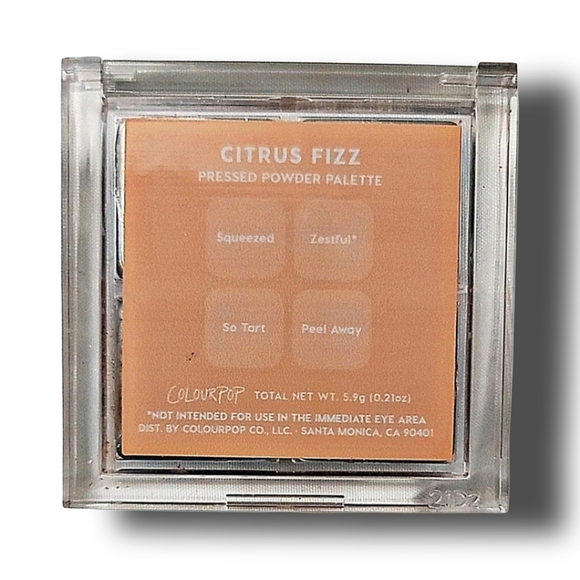 Colourpop Cosmetics Limited Edition Eyeshadow Quad Palette Citrus Fizz NWOT - Picture 2 of 4